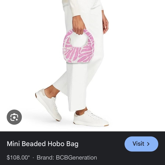 BCBGeneration Small Beaded Hobo Bag - Picture 4 of 5